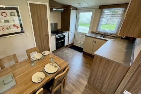 Kitchen & Dining Area of a Caravan Holiday Home