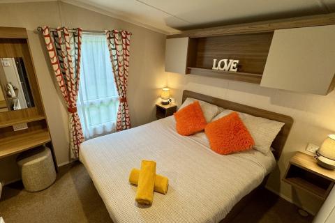 Master Bedroom in a Caravan Holiday Home