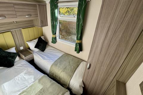 Twin Bedroom in a Caravan Holiday Home