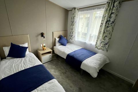 Twin Bedroom in a Luxury Lodge