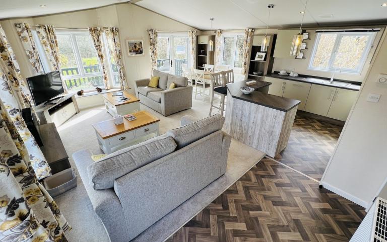 Interior of a Large Luxury Lodge
