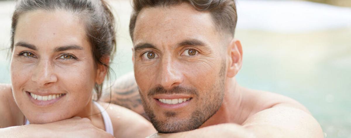 Two People in a Hot Tub