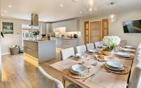 Kitchen at Riverside Retreat 