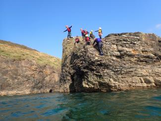 People Coasteering 