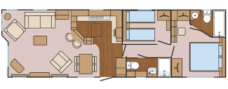 Floorplan Drawing of a Holiday Home
