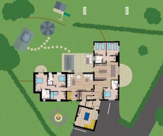 Floorplan Drawing of a Holiday Home