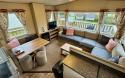 Lounge, Kitchen & Dining Area in a Caravan Holiday Home