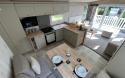 Lounge, Kitchen & Dining Area in a Caravan Holiday Home