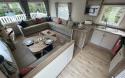 Lounge, Kitchen & Dining Area in a Caravan Holiday Home