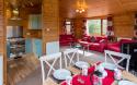 Lounge, Kitchen & Dining Area in a Lodge
