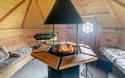 Indoor BBQ area in a Luxury Holiday Home