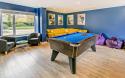 Games Room area of a Luxury Holiday Home Featuring a Pool Table