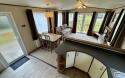 View from the kitchen into the open plan lounge.